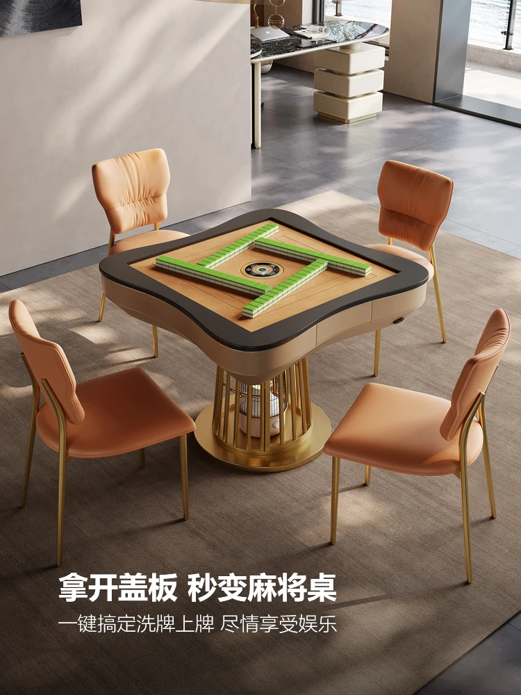 Dining tableMahjong table dual-purpose automatic mahjong machine home roasting mahjong table