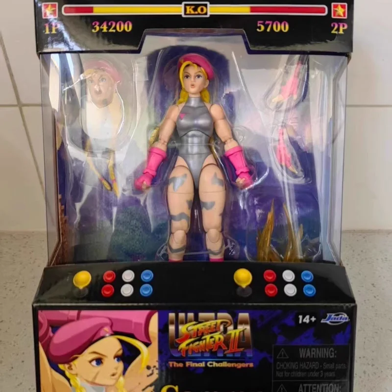 Jada brinquedos ultra street fighter ii cammy player 2 escala 1:12 figuras de ação estátua jada modelo kt coleção boneca brinquedo presentes