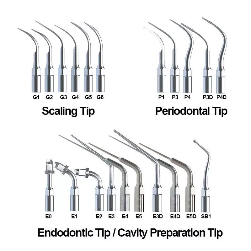 Dental Ultrasonic Scaler Endo Perio Tip For Fit NSK/EMS Woodpecker/DTE Satelec/Sirona/KAVO 48 Types