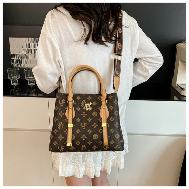 

Classic Designer Tote Bag For Women Genuine Leather Crossbody Shoulder Handbag Elegant Ladies Purse Luxury Brand