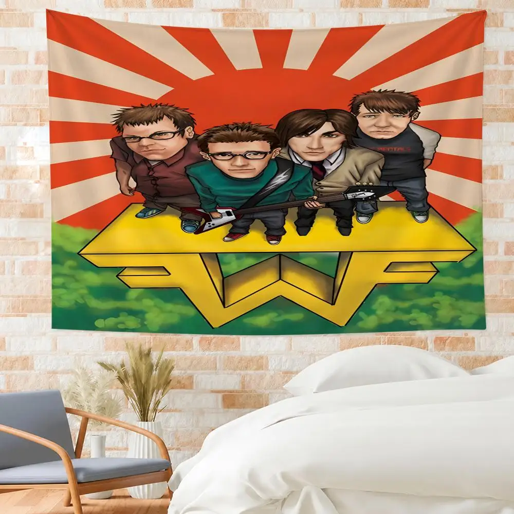 Weezer Tapestry Outdoor Parties Bedrooms Living Rooms Dorm Rooms Wall Decor Banners Gifts
