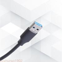 97QB 30/60/100cm USB 3.0 to Type C Extension Cable Male to Male Power Adapter Charging Cord with Switches for LED Light Black