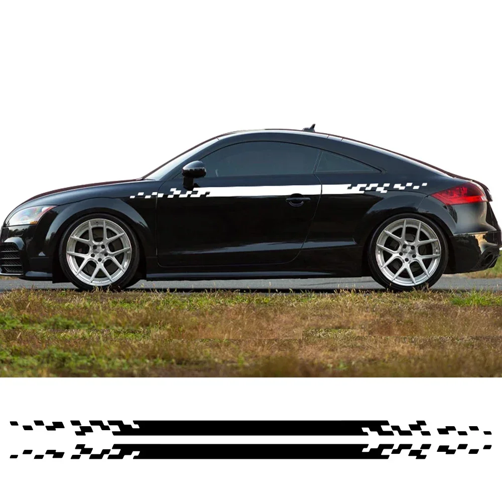 سيارة ملصق الخصر خط المشارب الخارجي شارات الفينيل الزخارف اكسسوارات السيارات لأودي TT 8N MK1 MK2 8J كوبيه MK3 8S رودستر TFSI