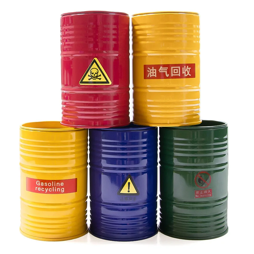 Voor 1/8 1/10 RC Crawler Auto SCX10 Stemming Decoratie Tafelblad Olie Drum Tank Scène Decoratie Accessoires