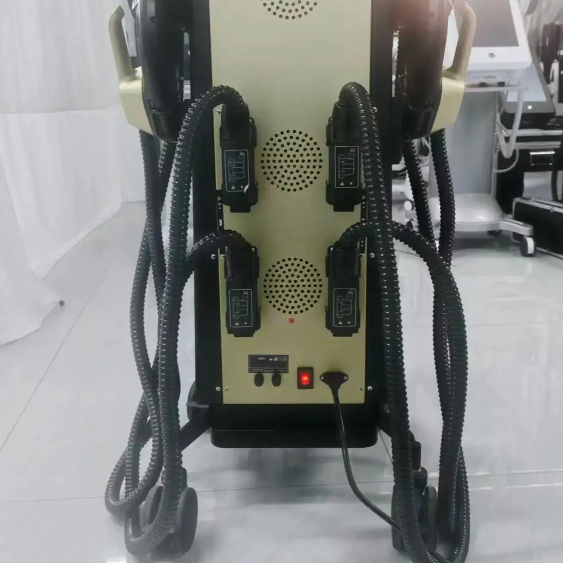 

Myoslim Sculpt Machine 6500W Ems 15Tesla Rf Fat Slimming Burning Muscle Stimulation Body Sculpting 15 Electromagnetic Therapy