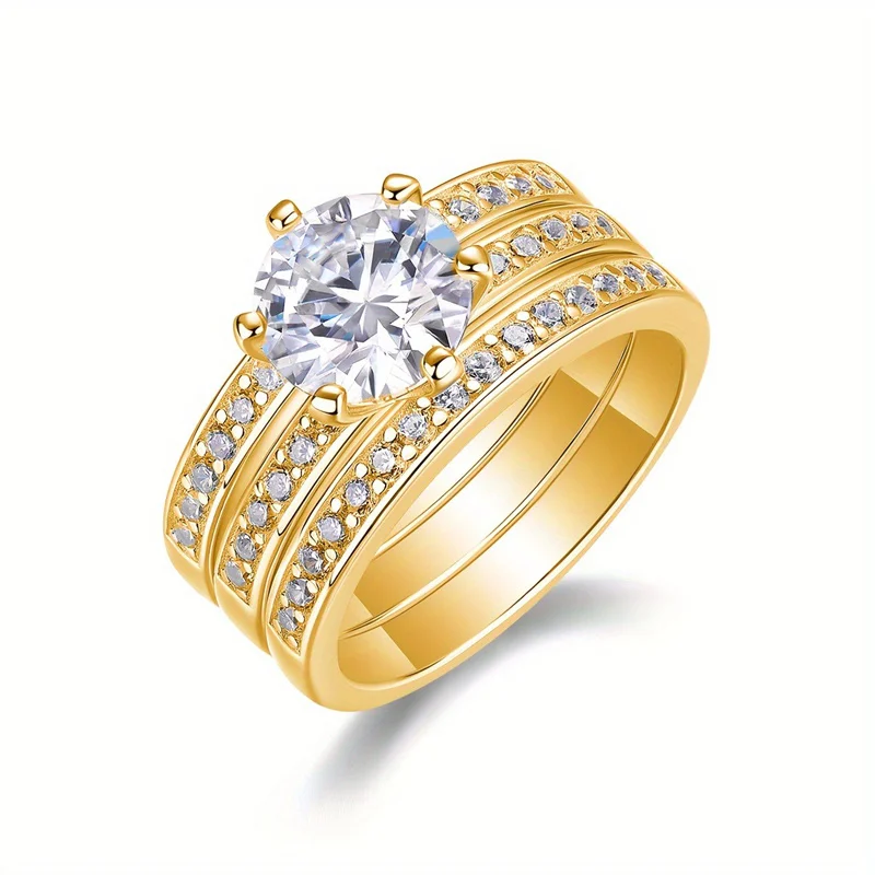 

R13096-8.0 Lefei Fashion Luxury Trendy Classic Fine Moissanite Design Surging Ring For Charm Women 925 Silver Jewelry Party Gift
