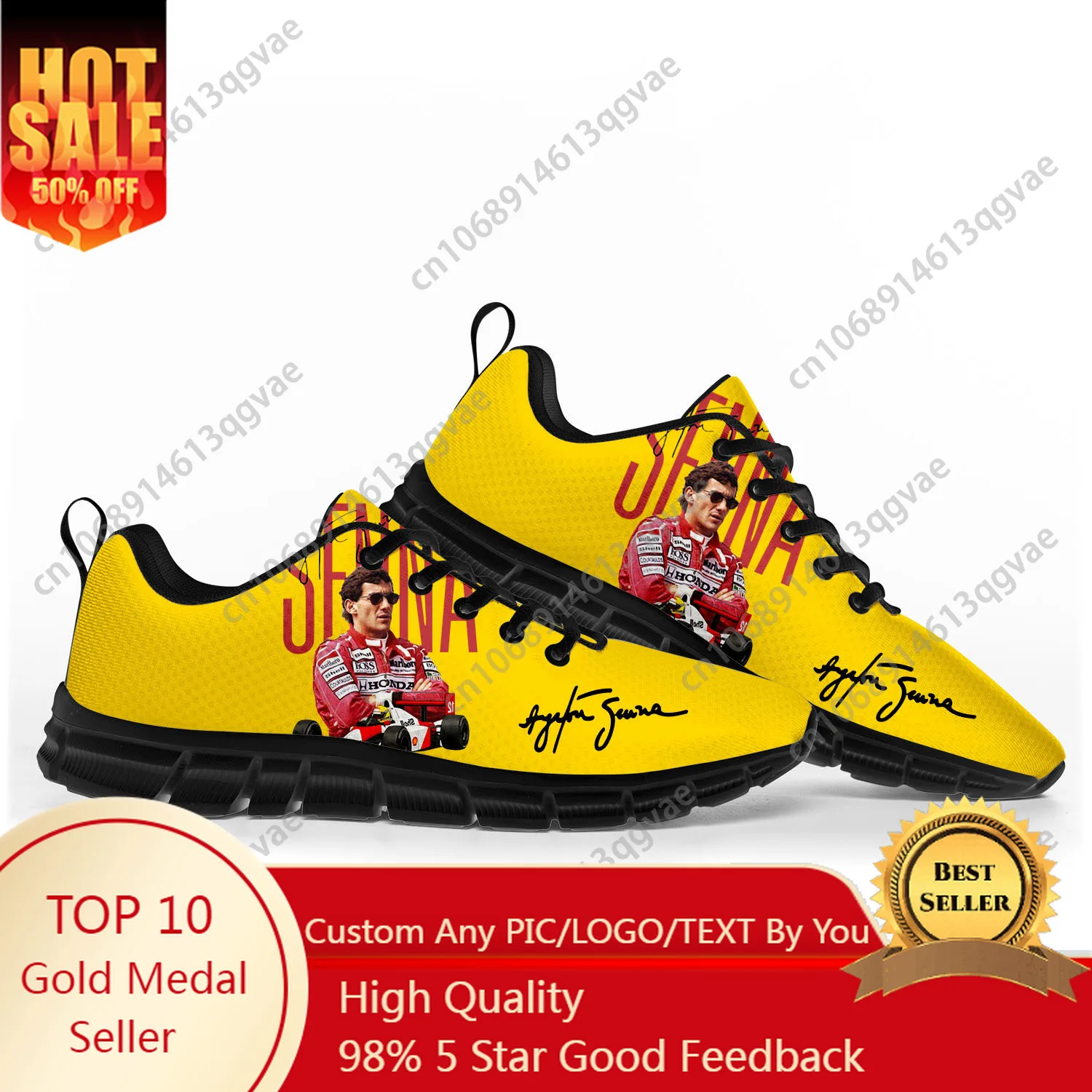 

Ayrton Senna Sports Shoes Mens Womens Customized Sneakers Shoe High Quality Couple