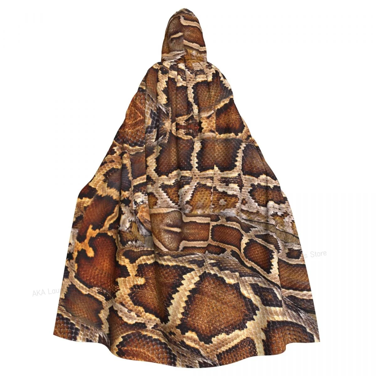 

Hooded Cloak Unisex Cloak with Hood Snake Skin Background Cloak Vampire Witch Cape Cosplay