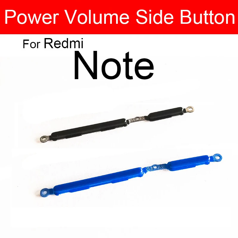 Power On/Off+Volume Side Button For Xiaomi Redmi Hongmi Red Rice Note 3 4 4X Pro Power Volume Control Side Key Replacement Parts