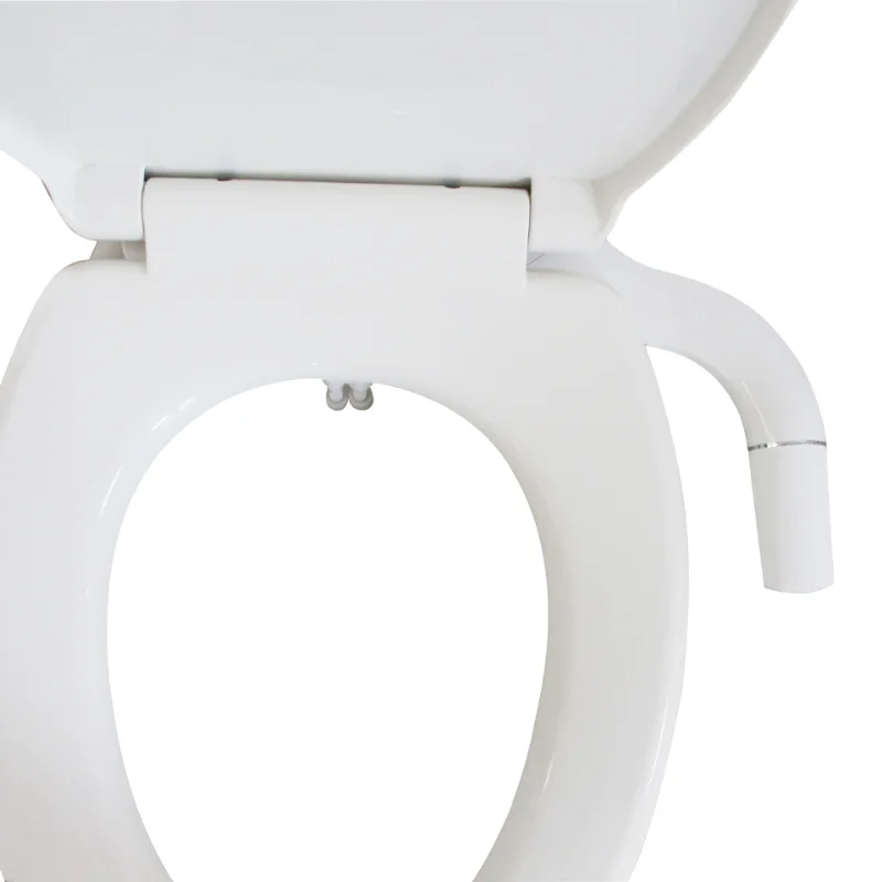 Ultra-Slim Toilet Seat Attachment Adjustable Water Pressure Bidet  Non-Electric Dual Nozzle