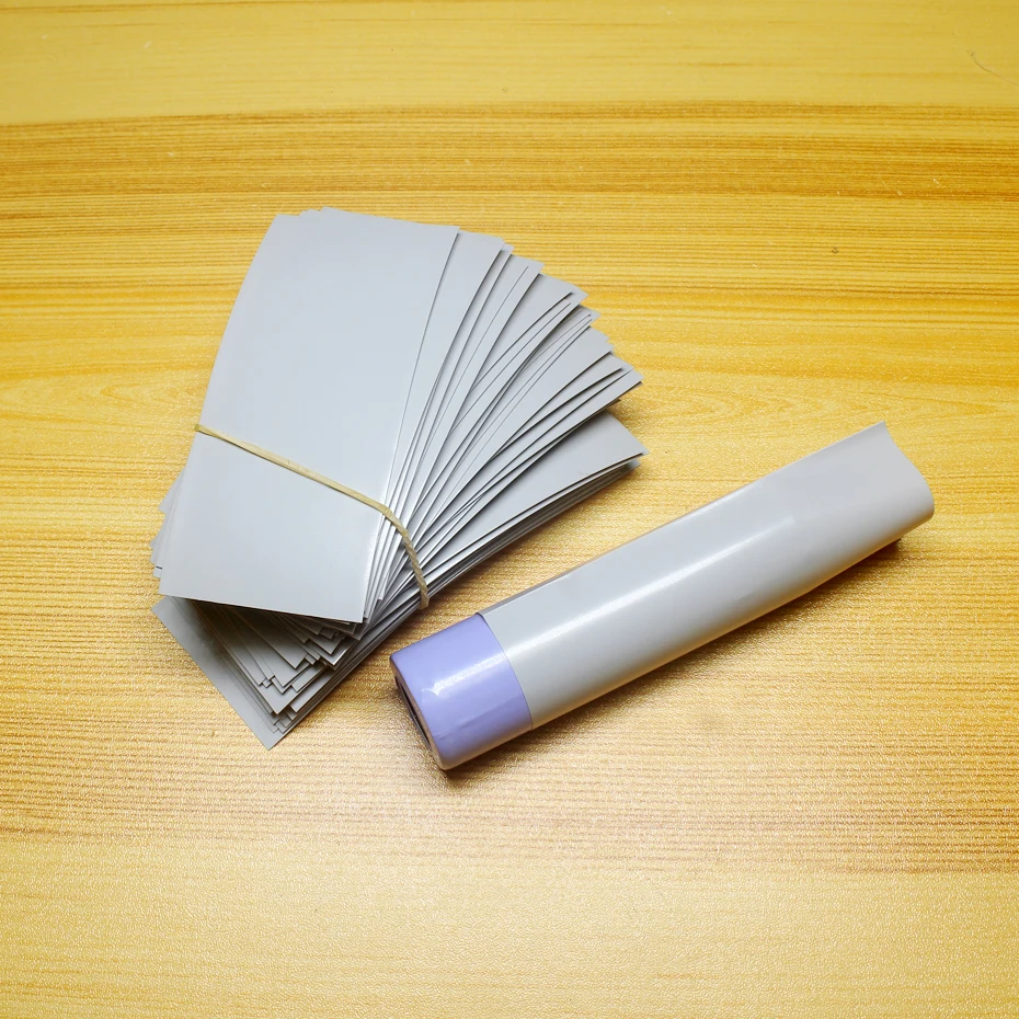 100pcs/lot Lithium battery packaging tube 14500 18650 21700 32650 Battery pack PVC heat shrink tube battery skin shrink film