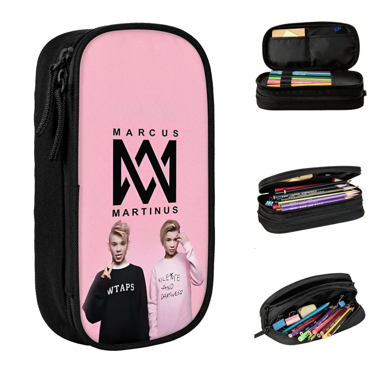 Norway Marcus And Martinus Pencil Cases Unforgettable Tour Pen Box for Student Large Storage Pencil Bags School Stationery