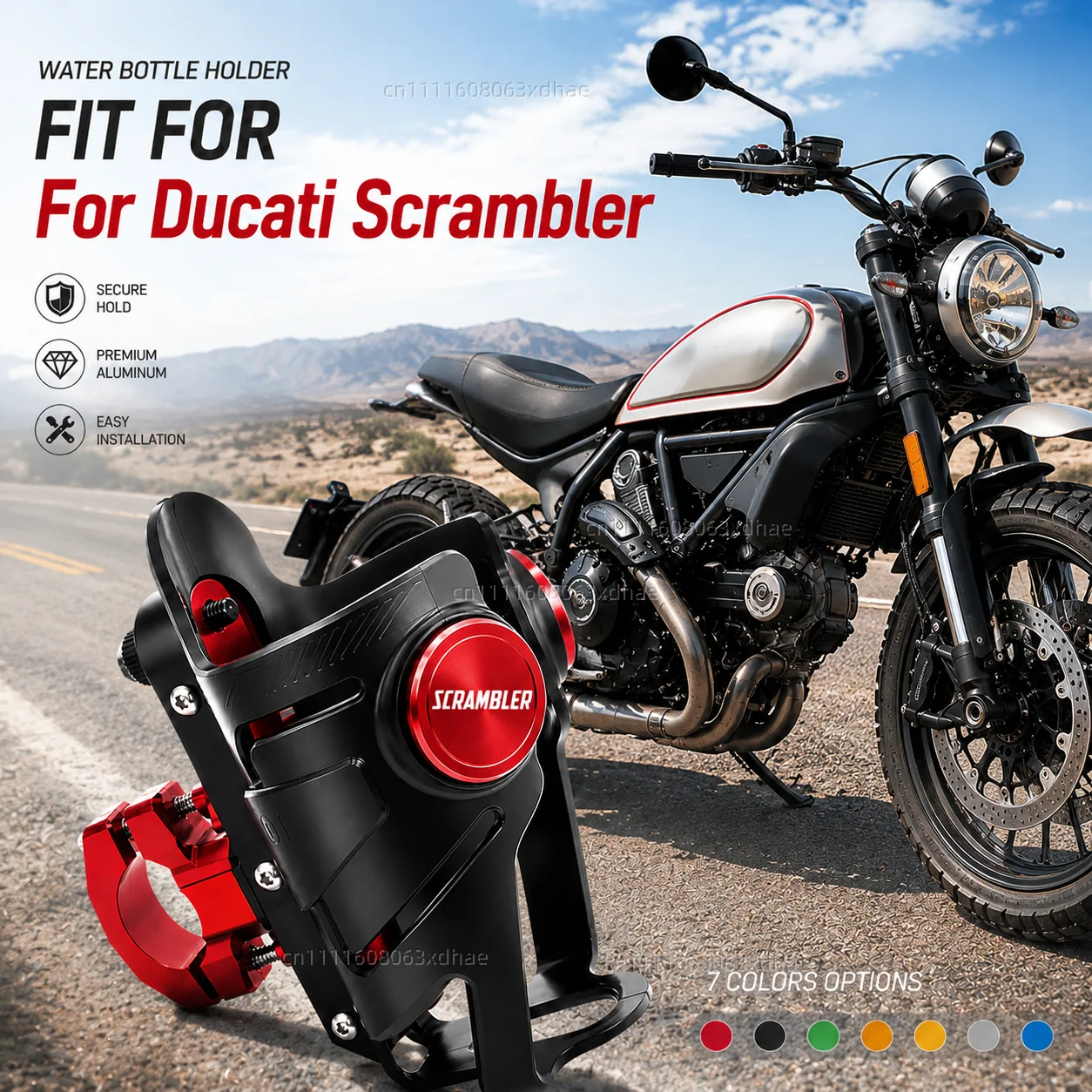 Motorcycle Water Bottle Holder For Ducati Scrambler 400 800 1100 Coffee Beverage Tea Cup Support Modification Accessories