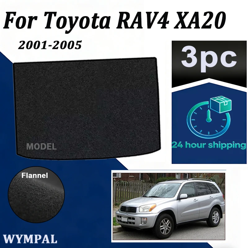 

Nylon Rear Trunk Mat For Toyota RAV4 XA20 RAV 4 2001~2005 2003 Boot Cargo Liner Tray Trunk Luggage Floor Carpet Pads Auto black