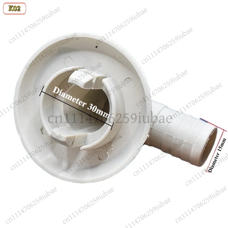 FC_ Drain Connector for Air Conditioner External Unit 30mm Bend Elbow Pipe Fitting AC Cooling System Accessories