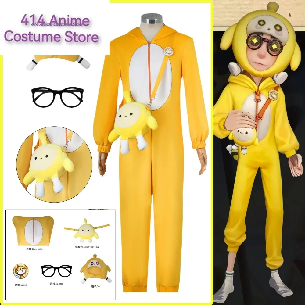 

Lucky Guy Cosplay Game Identity V Costume Wig Anime Yellow Eggy Good Friend Deduction Substitute New Skin Halloween Party Suit