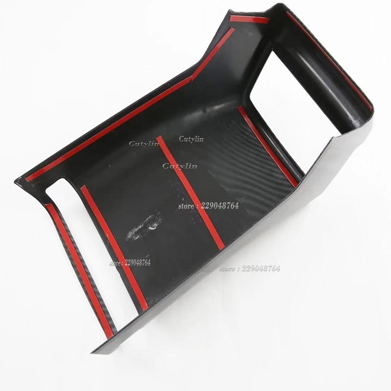 For Isuzu MU-X MuX 2022 2023 2024 ABS Carbon Fiber Rear Seat Air Armrest Box Condition Vent Outlet Cover Trim Car Accessories