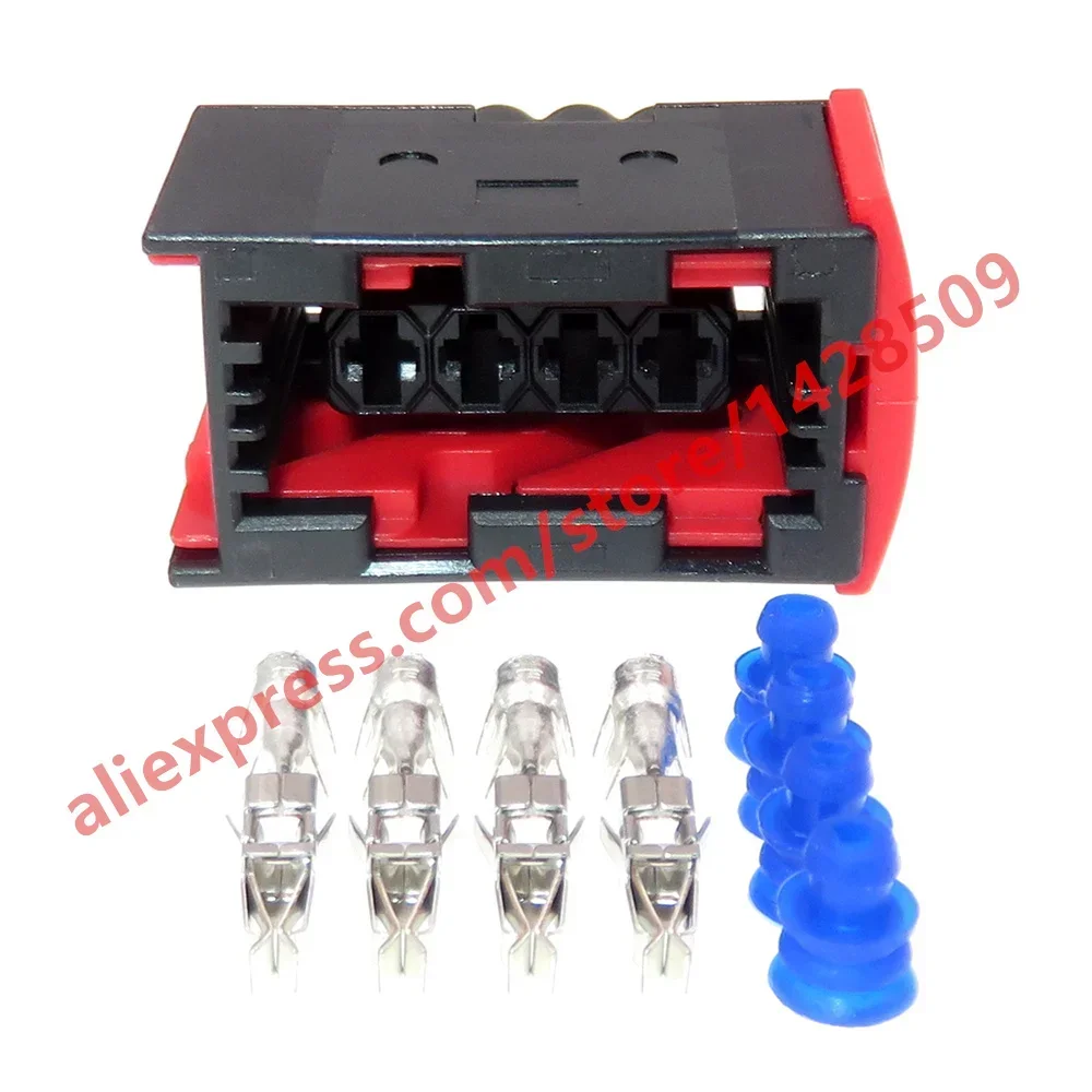 1 Set 4-poliger Auto-Sauerstoffsensor, elektrischer Kabelbaum, wasserdichte Steckdose 144998-1 Auto-Draht-Stecker