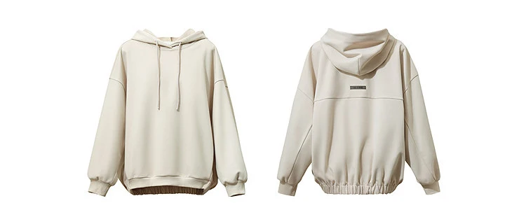 Amii Hooded Pullover Sweatshirt Drawstring Drop Shoulder Loose Fit Slimming Casual 2026 Winter Women's Clothes 12624037