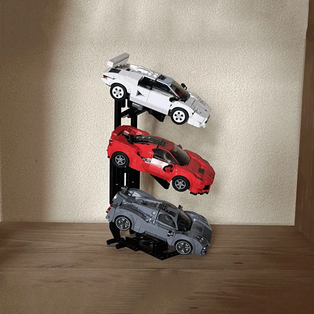 Série de velocidade moc xl expositor base corrida cidade garagem exposição 3385 65634 bloco construção brinquedo diy crianças presente aniversário título