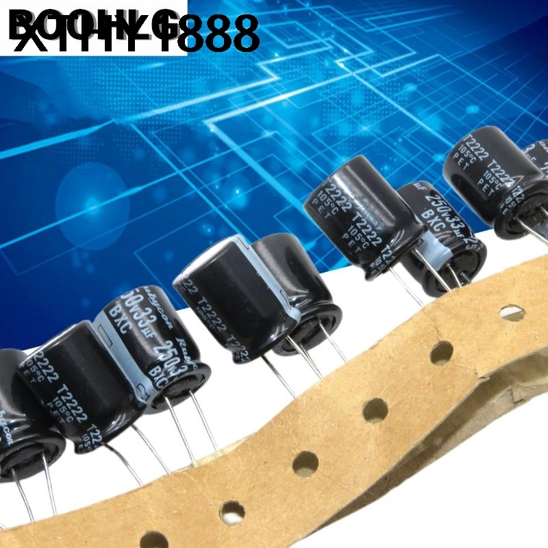 10PCS 33UF 250V Cap…