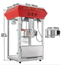 mini popcorn machine ELECTRIC gas operated 16oz 8oz 8 16 20 oz ounce commercial popcorn making machine used pot pop corn makers