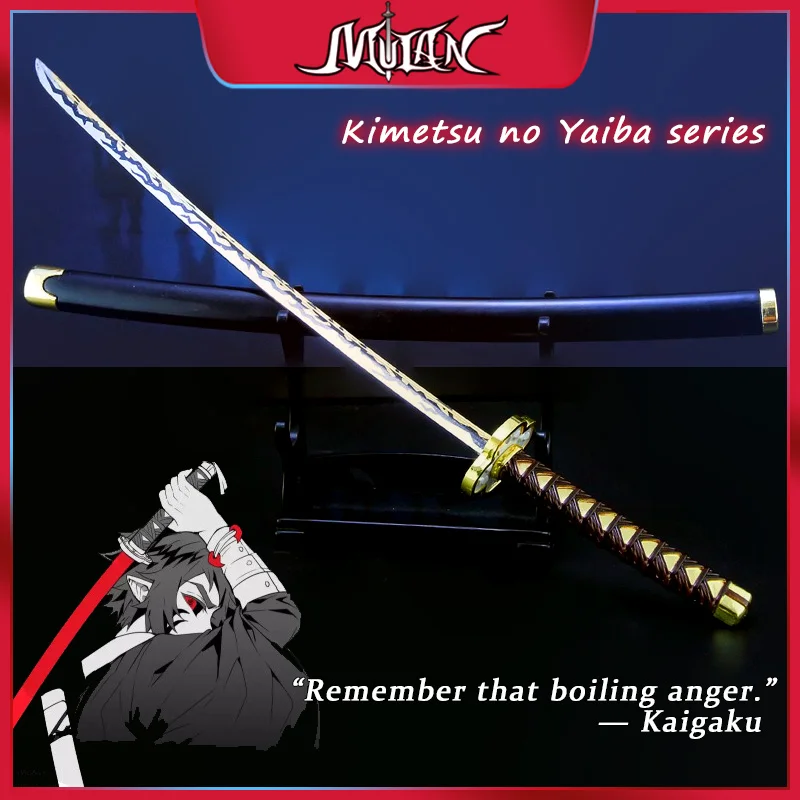 10inch Demon Salyer Kaigaku Nichirin Blade Alloy Model Japanese Anime  Kimetsu No Yaiba Samurai Steel Samurai Toys Knife Boys