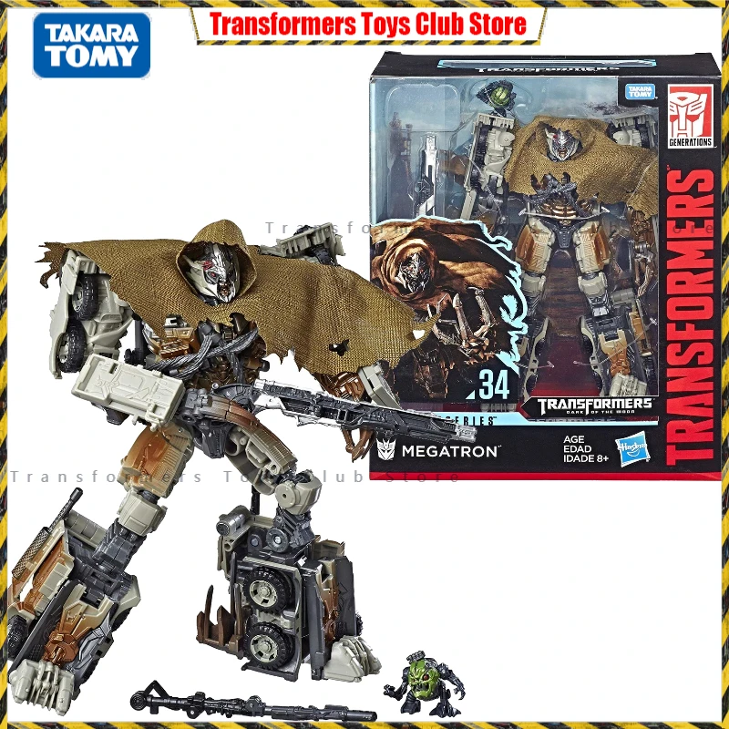 In Stock TAKARA TOMY Transformers Dark of The Moon Movie Studio Series SS34 Megatron Action Figure Model Collection Toy Gift