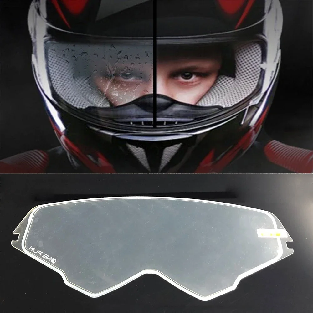 

Motorcycle Helmet Visor Film Anti Fog Film Sticker Patch for AGV AX9 AX-9