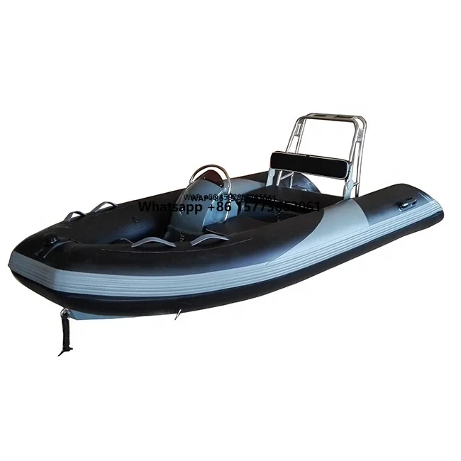 

Надувная лодка RIB360 длиной 12 футов с глубоким V-образным корпусом из стекловолокна и баллонами из ПВХ Hypalon для рыбалки