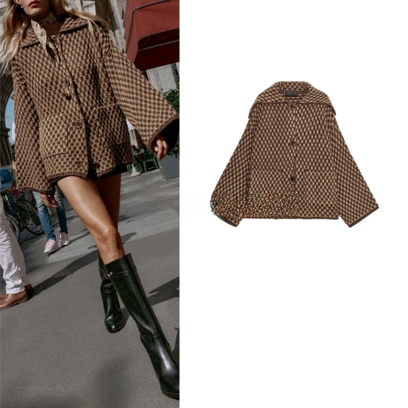 

Новое осеннее женское свободное длинное вязаное длинное пальто с лацканами Hepburn Sle на одной пуговице, повседневное длинное пальто све свободного кроя