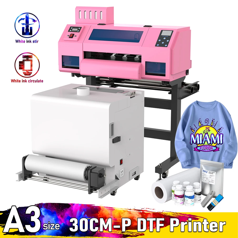 A3 dtf Printer XP600 Impresora dtf Printers T-Shirt Printing machine Direct to Film Printer Machine For T-Shirt hoodies Fabric