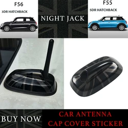 New Night Jack Antenna Aerial Base Decoration Case Sticker Cover For Mini One Cooper S JCW F55 F56 Auto Styling Accessories