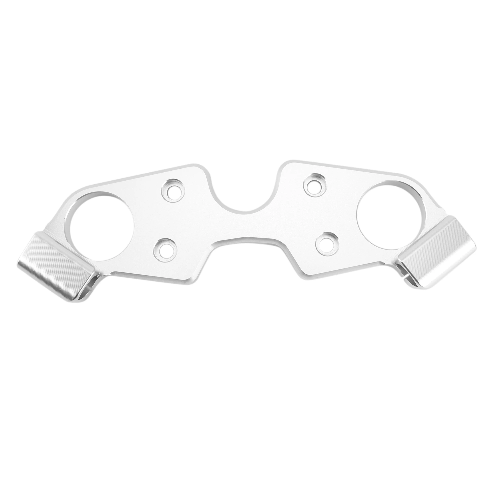 Front Top Fork Upper Triple Tree Clamp Handlebar Holder Bracket for SUZUKI Hayabusa GSX1300R 2008-2020(Silver)