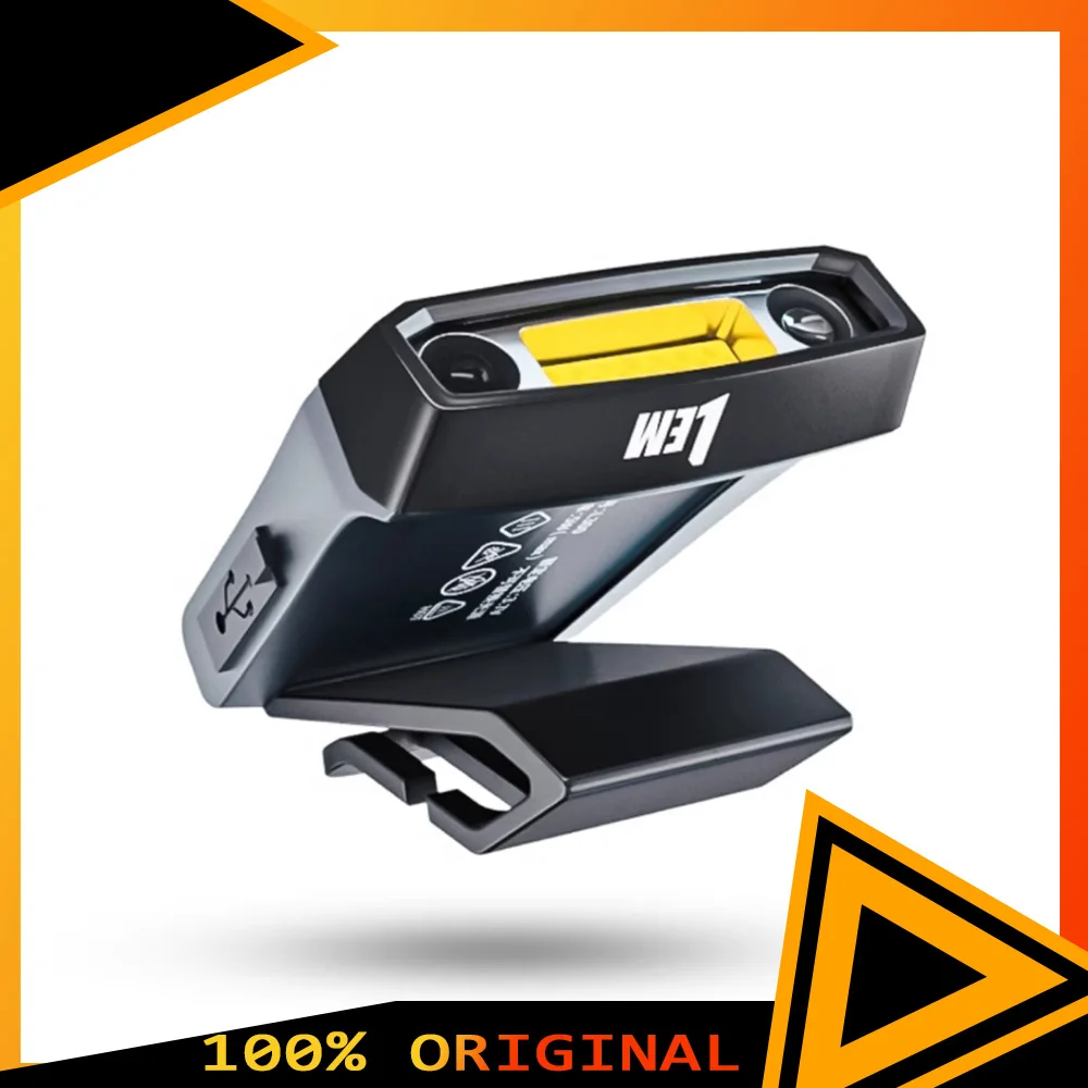 Lem l200/l300 poderoso farol de escalada ao ar livre lanterna 500mah/800mah recarregável cabeça de pesca tocha com hatclip