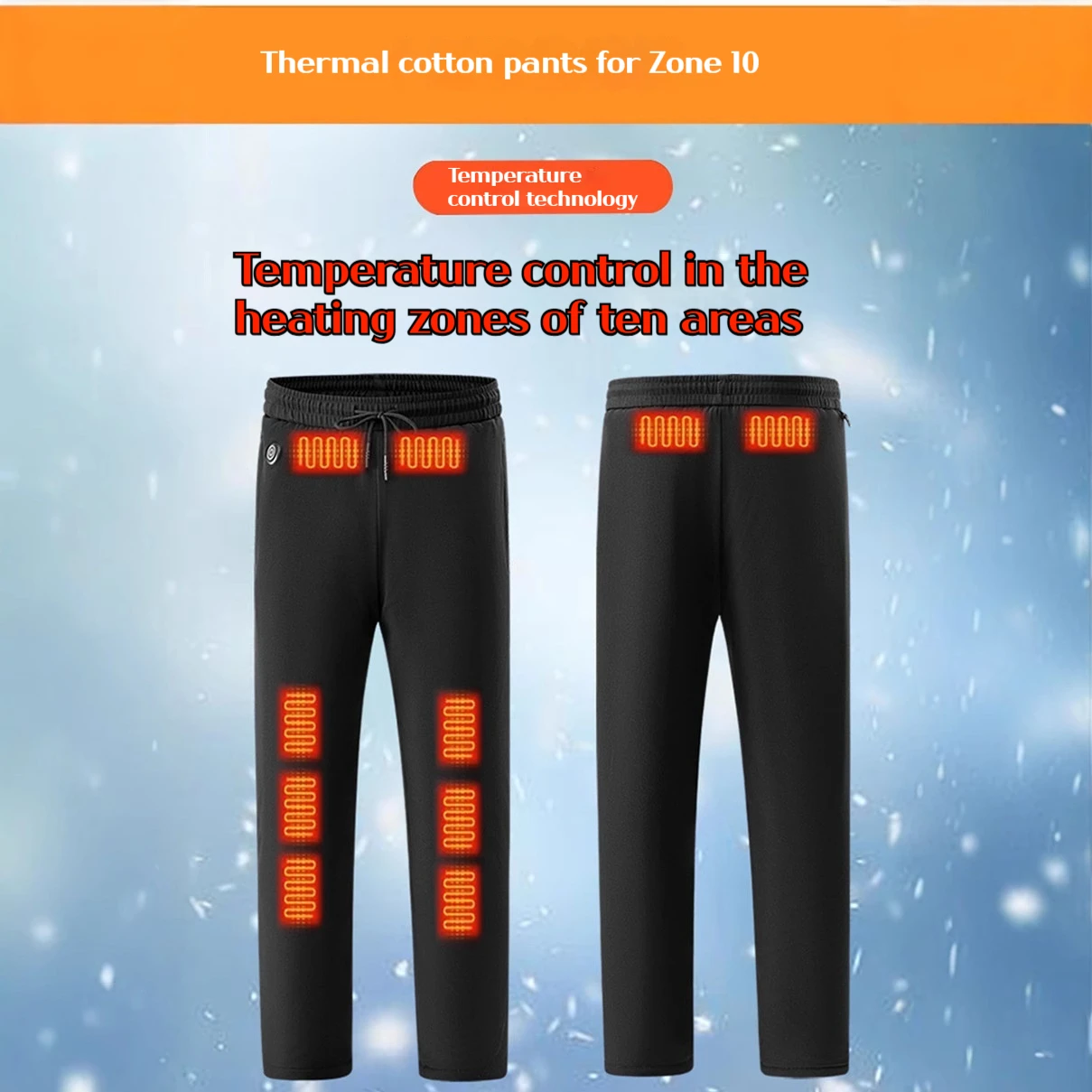 2025 New Electric Heating Pants Thermal Trousers Men Women Outdoor Ski Hunting Warm Heated Clothes Constant Temperature Control