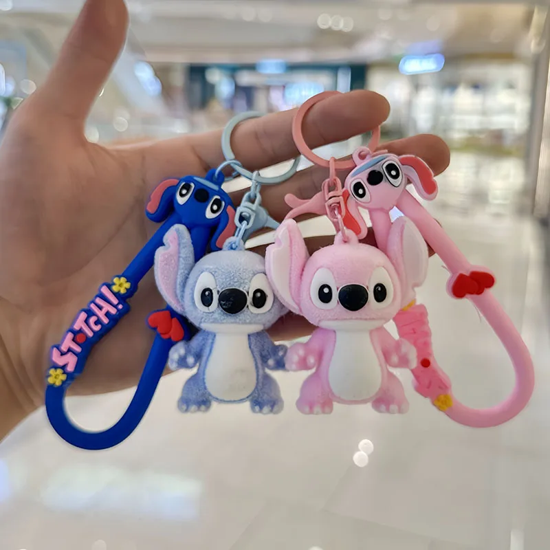 

New Lilo & Stitch Keychain Pendant Anime Cute Doll Keyring Ornament Key Chain Pendant Kids Toys Gifts
