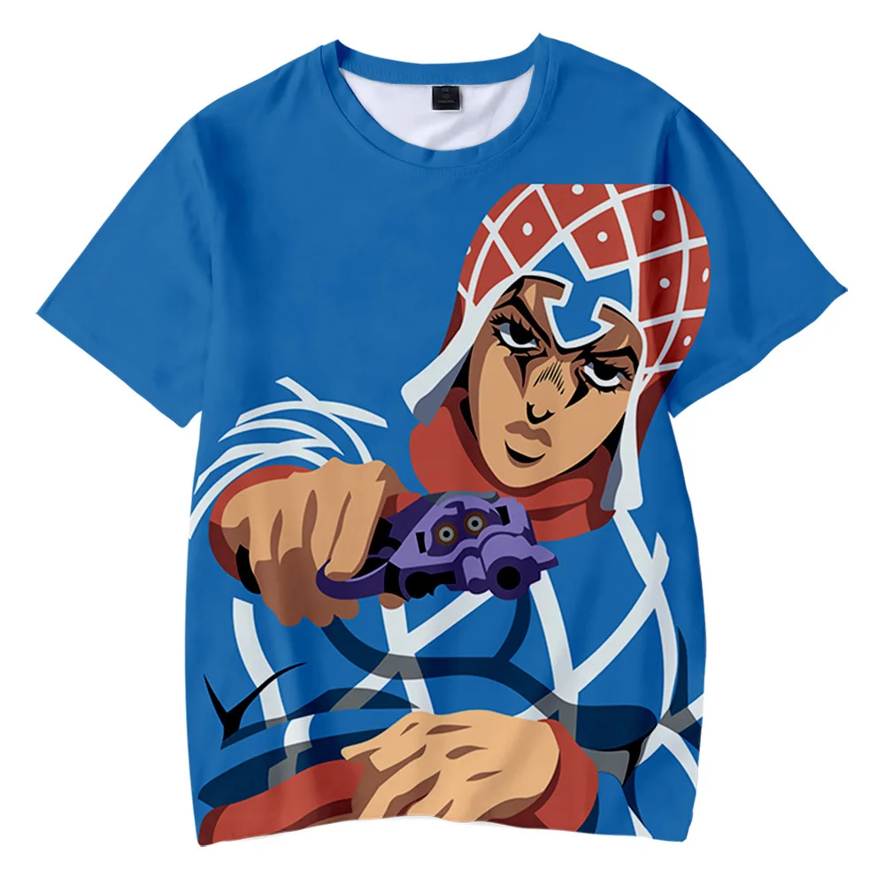 JOJO Bizarre Adventure t-shirt a maniche corte con stampa 3D per ragazzi e ragazze t-shirt Casual Streetwear Tshirt abbigliamento Unisex oversize