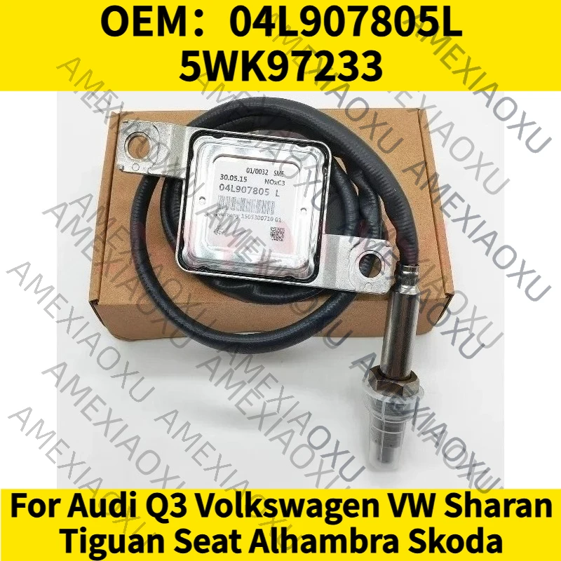 

Датчик NOx высокого качества (1 шт.) OEM: 04L907805L 5WK97233 для Audi Q3, Volkswagen VW Sharan, Tiguan, Seat Alhambra, Skoda. Автоаксессуары.