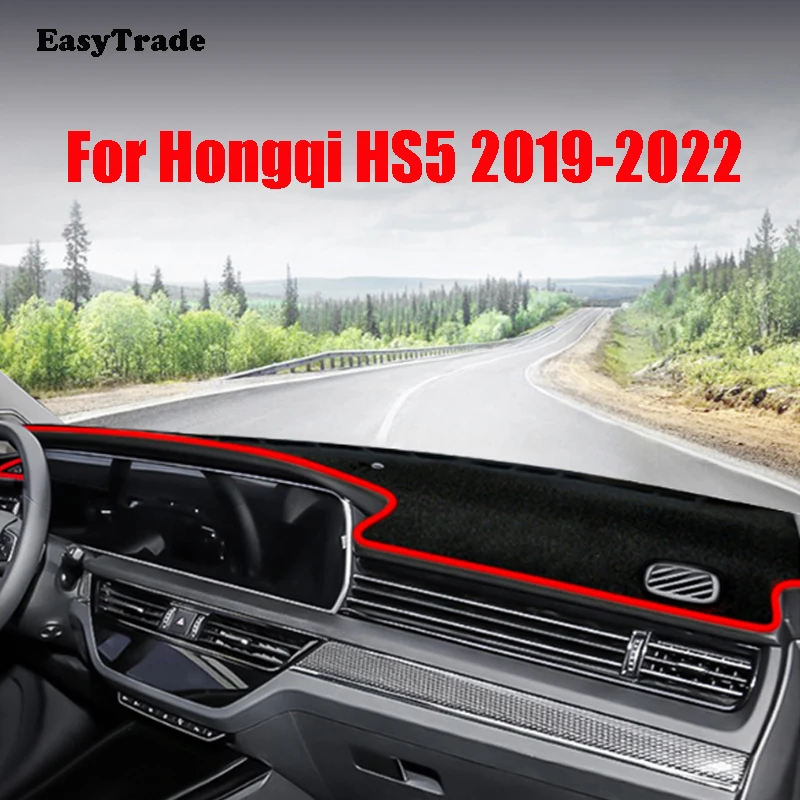 For Hongqi HS5 2022 2021 2019 Accessories Car Dashboard Non-slip Light-proof Mat Cover Instrument Sun Block Shading Mat Interior