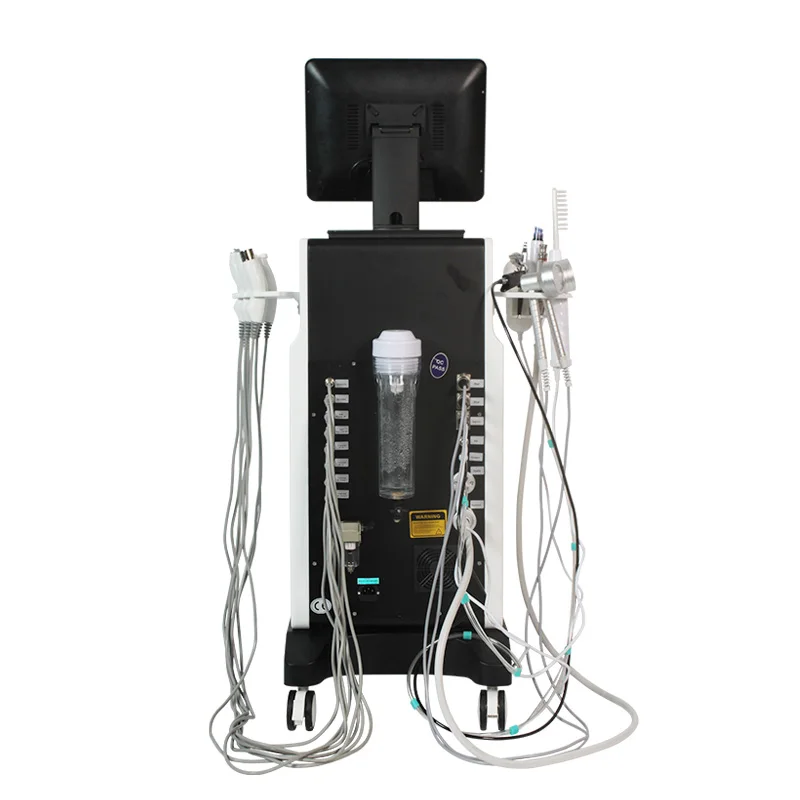 Facial Cleaning Machine for Salon Use: 15-in-1 Hydrodermabrasion, Diamond Peeling, Skin Whitening, Wrinkle Removal,Water Peeling