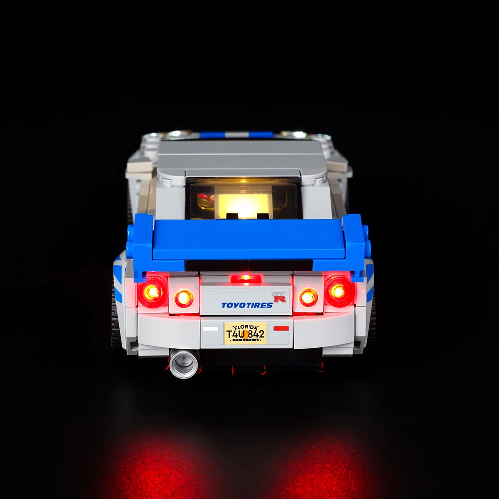 EASYLITE LED Light Set For Speed Champions 76917 2 Fast 2 Furious Nissan Skyline GT-R R34 Building Blocks DIY Toys No Model