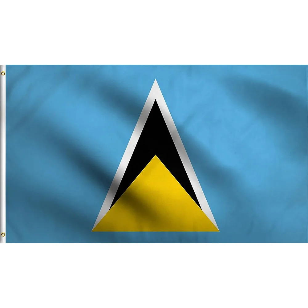 

Directly Delivery 100% Polyester Saint Lucia Flags