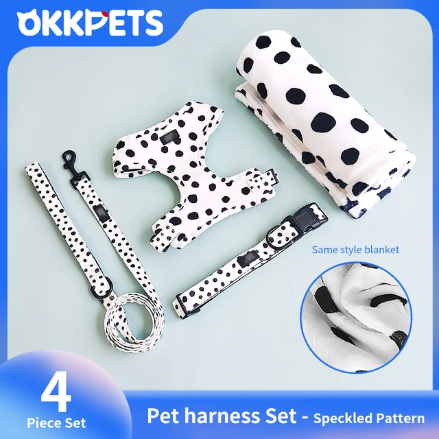 OKKPETS Oferta specjalna Uprząż dla psa Obroża Smycz Koc Akcesoria Poliester Regulowany zestaw uprzęży dla małego średniego dużego psa
