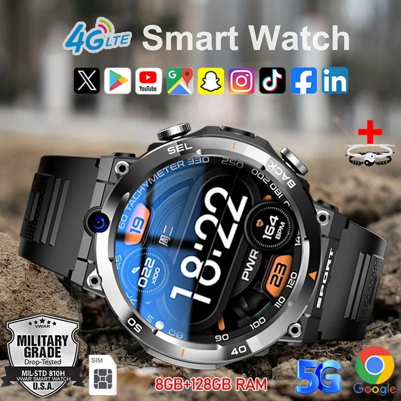 4G Smart Watch Men … - image