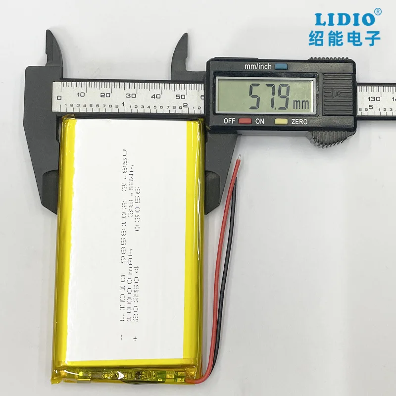 9858102 3,7V 10000mAh Lithium-Polymer-Akku mit PCB-Schutzplatine, flache LiPo-Zelle als Ersatz für Powerbank