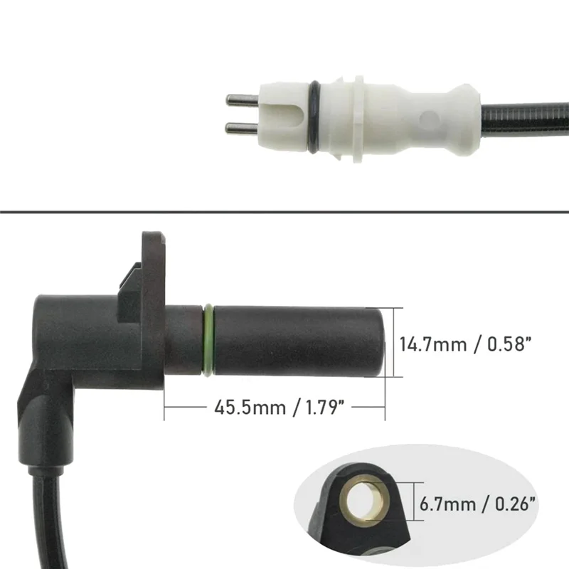2PCS Fornt Left And Right ABS Wheel Speed Sensor For  G-Class (W463/W461) G500 OE A4635400317 4635400317-AS55