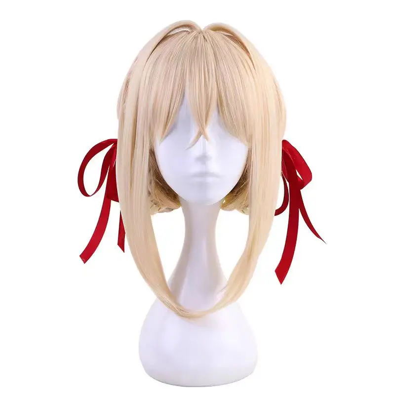 Violet Evergarden Cosplay Costumes Anime Wig Princess Maid Dress Shoes Outfits for Halloween Carnival Party for Female