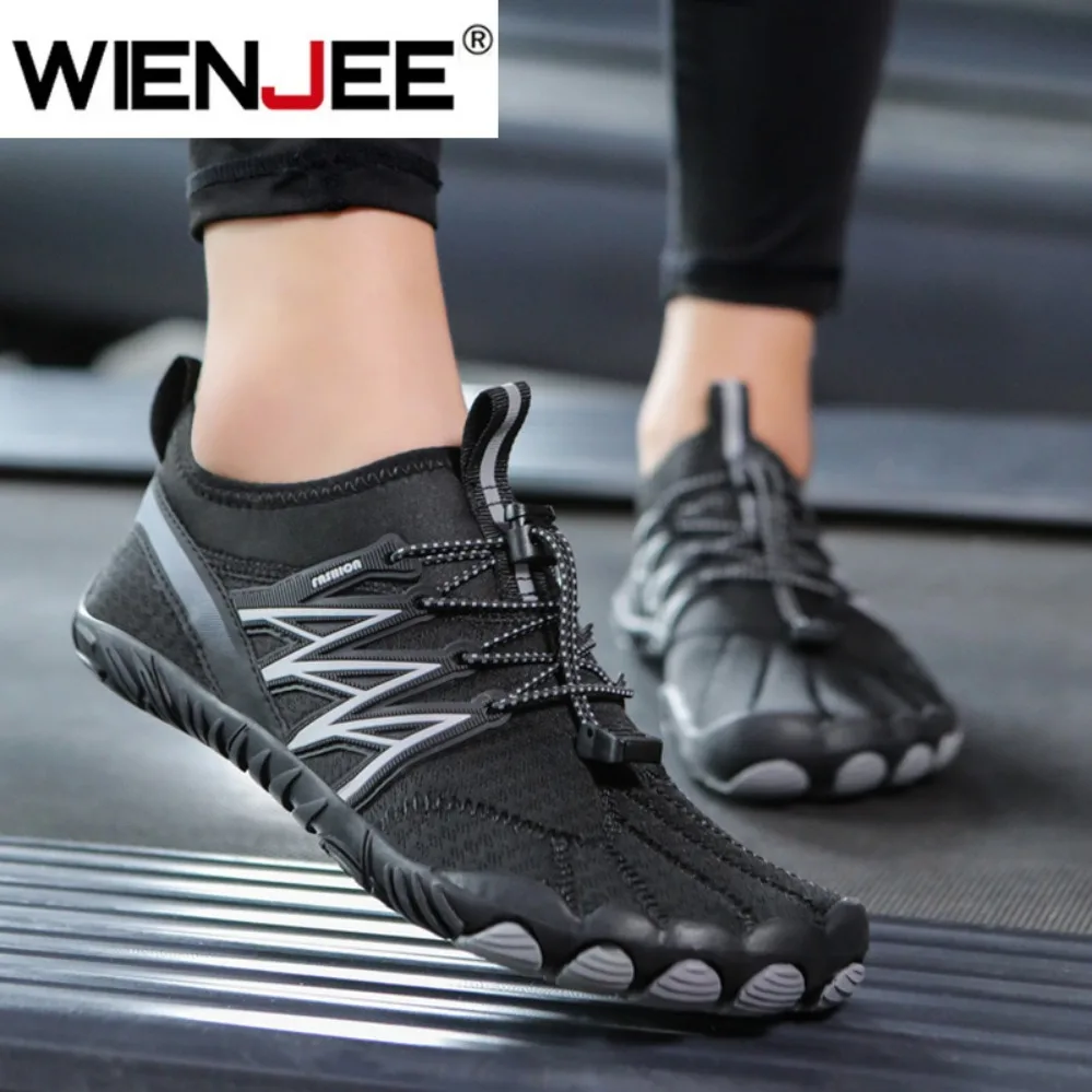 

Мужская обувь для водного спорта, быстросохнущая нескользящая обувь с пятью пальцами, уличная обувь для плавания босиком, аква-обувь, легкие кроссовки