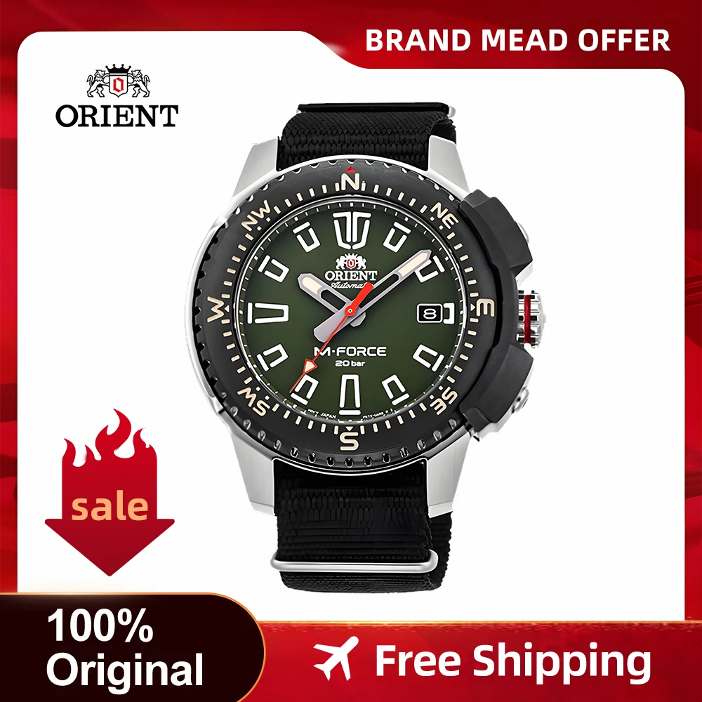 Reloj Orient M-Force automático para hombre con esfera negra RA-AC0L03B00B